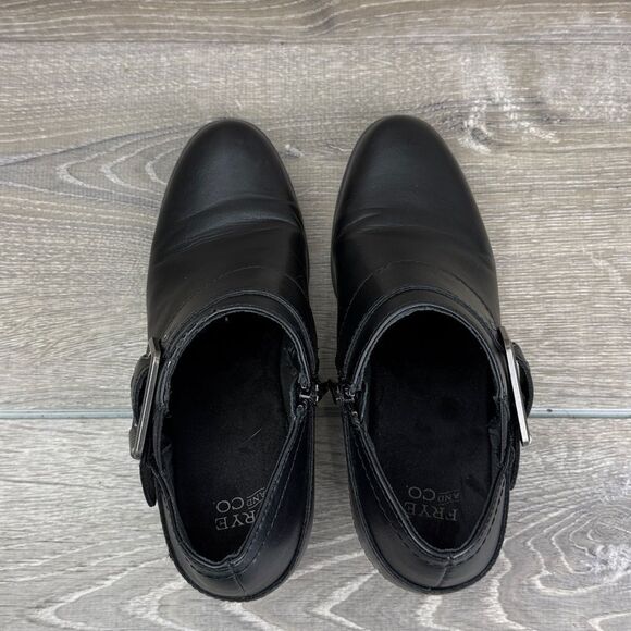 Frye & Co Berlyn Women’s Sz 6.5M Black Buckle Zip Ankle Boot PLF24-44399-001-111 - Picture 5 of 14